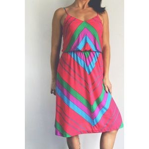 1970s Vintage Spaghetti Strap Midi Sundress